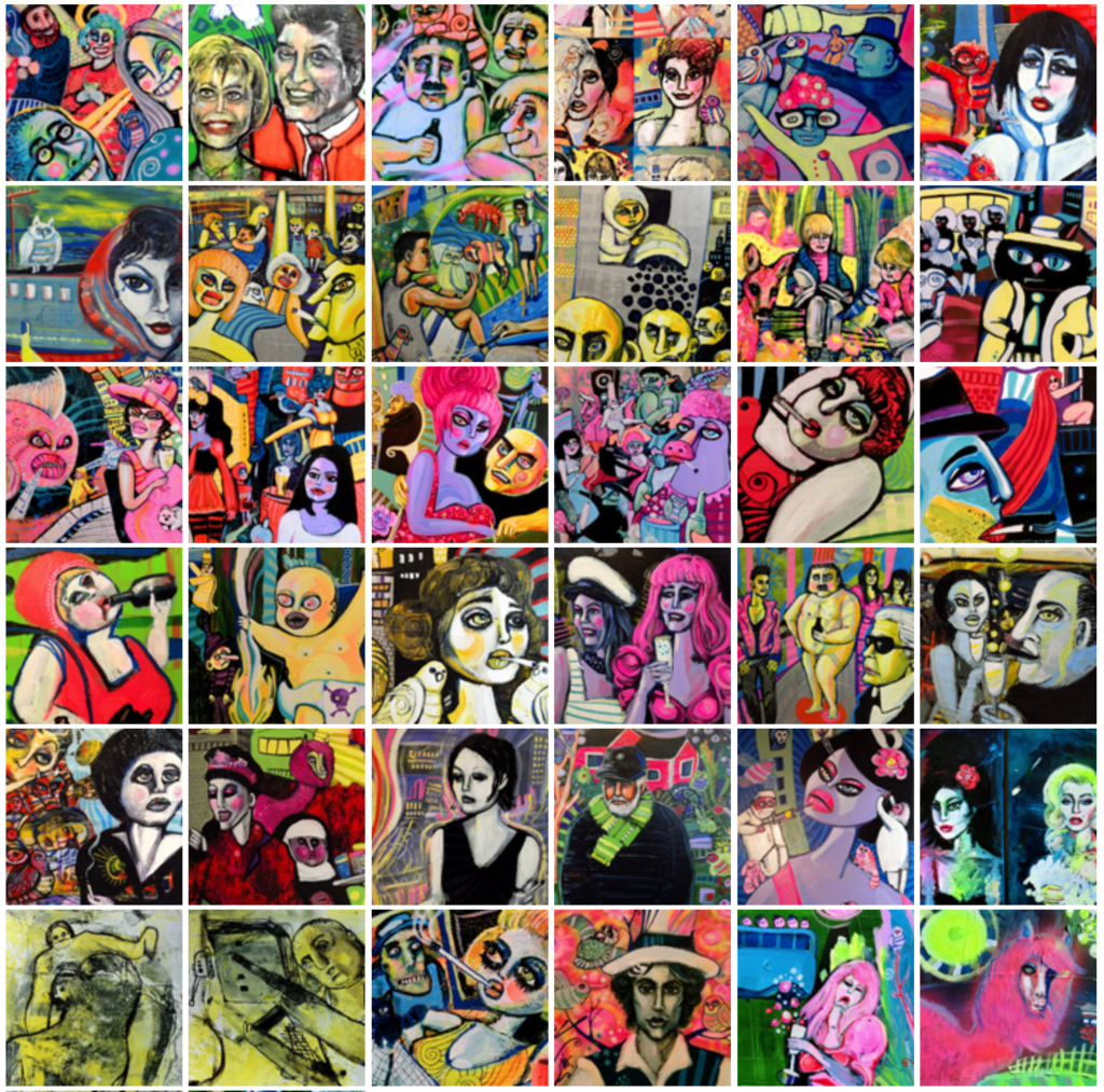36 Bilder vom Hamburger Maler Uli Pforr aus 2012